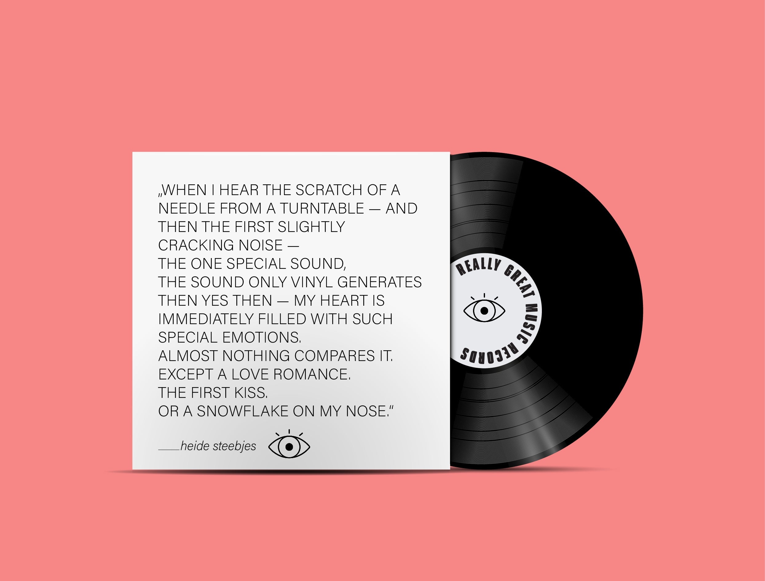 VINYL AND COVER WITH AN EYE