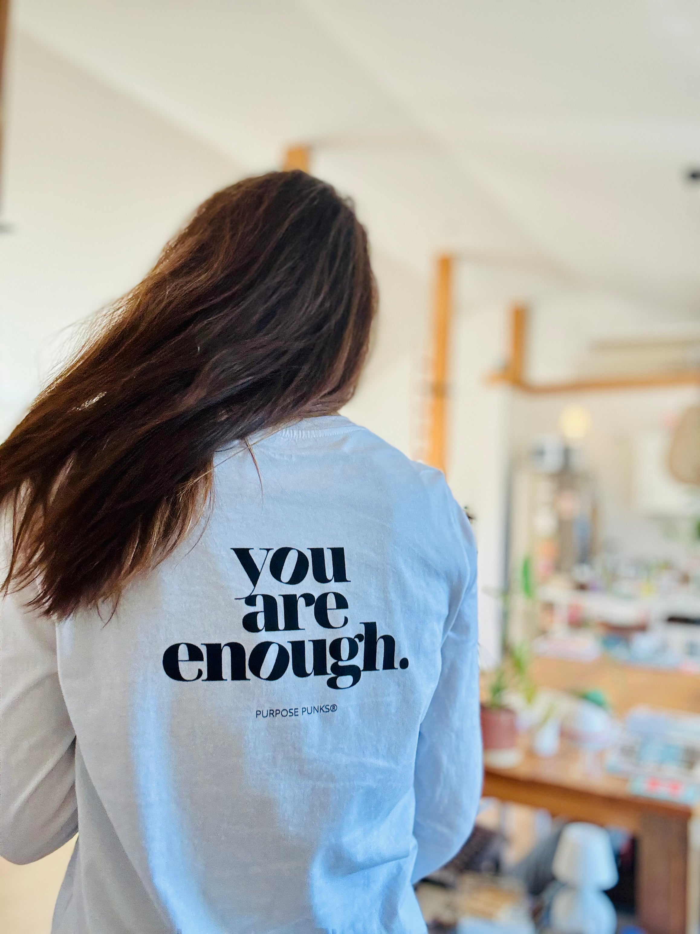 I AM ENOUGH | YOU ARE ENOUGH — Girls Organic Longsleeve