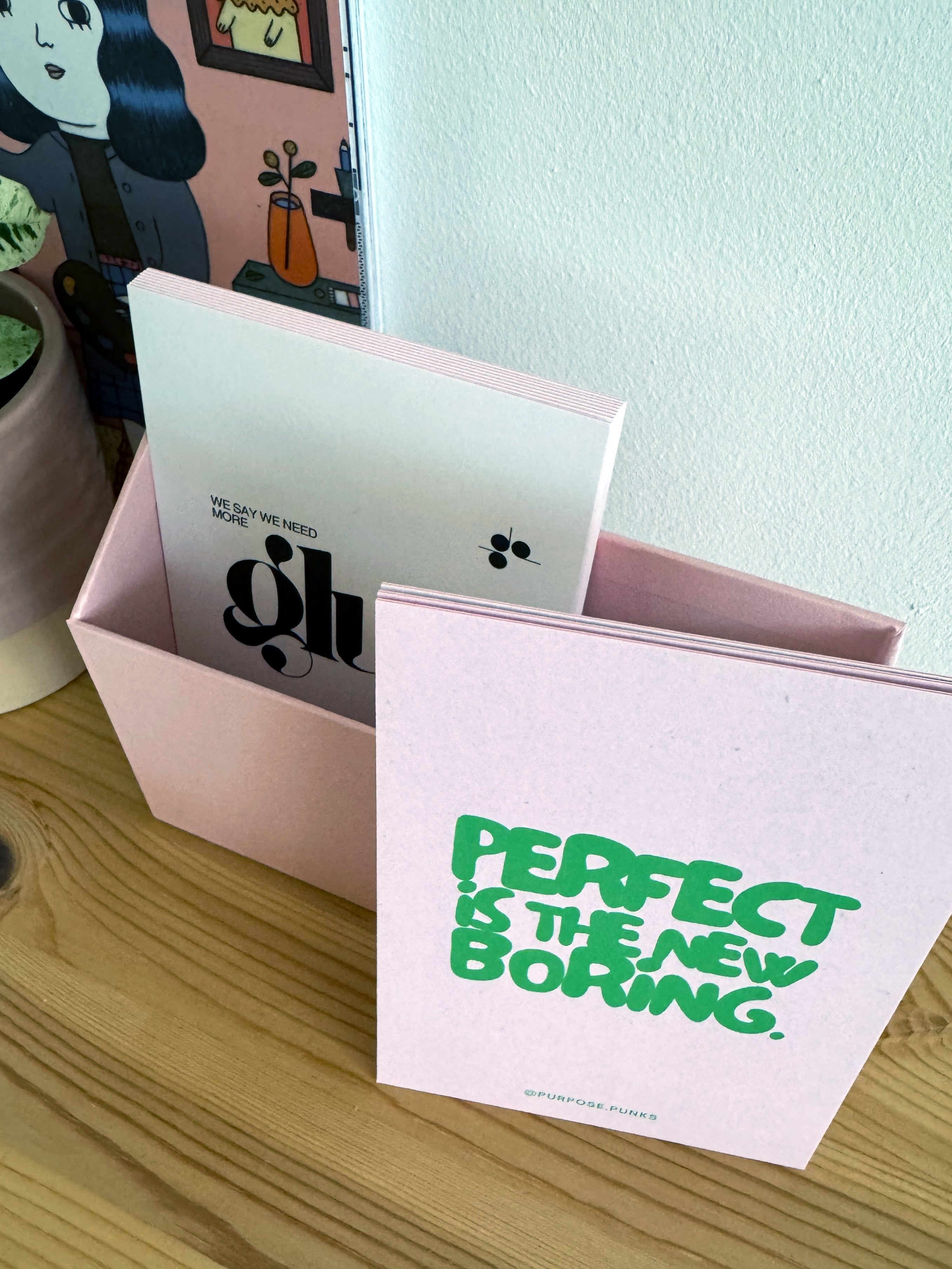 POSTCARDs  the PERFECTIONISM DETOX | SET of 3